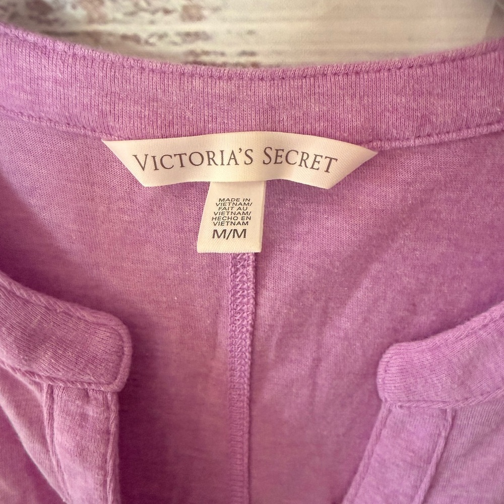 Victoria's Secret Dream Angels Henley Lavender Sleep Shirt